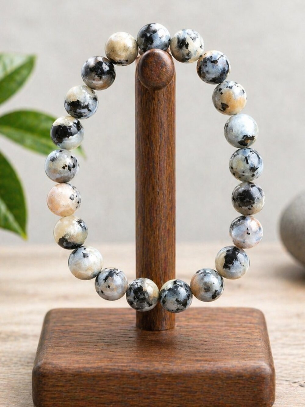 High Flash Black Moonstone Bracelet | Handmade - Picture 4 of 7